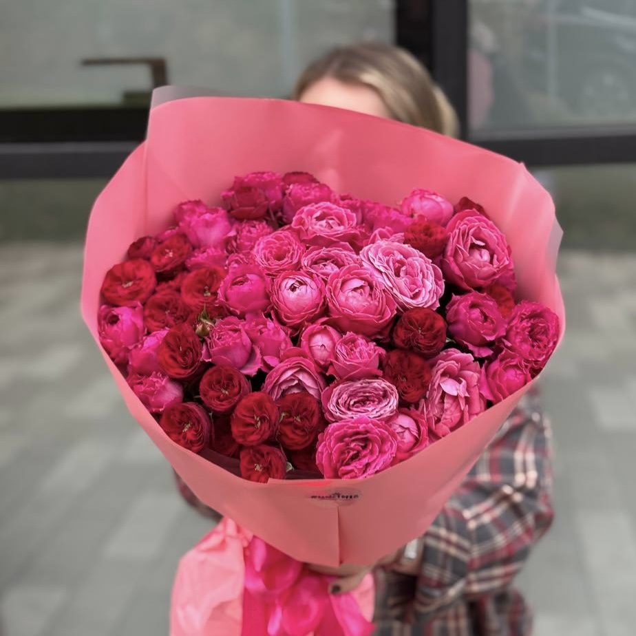 Акция! Яркий микс из кустовых роз L