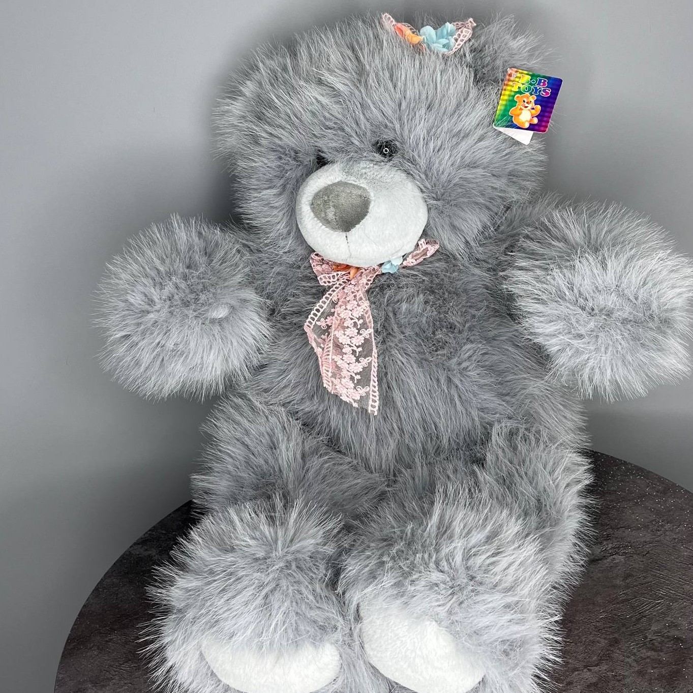 Мишка 65 см серый