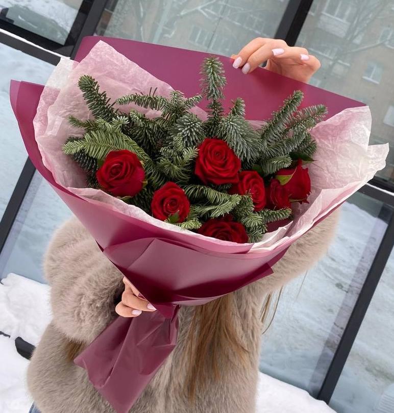 Букет "Зимние розы"